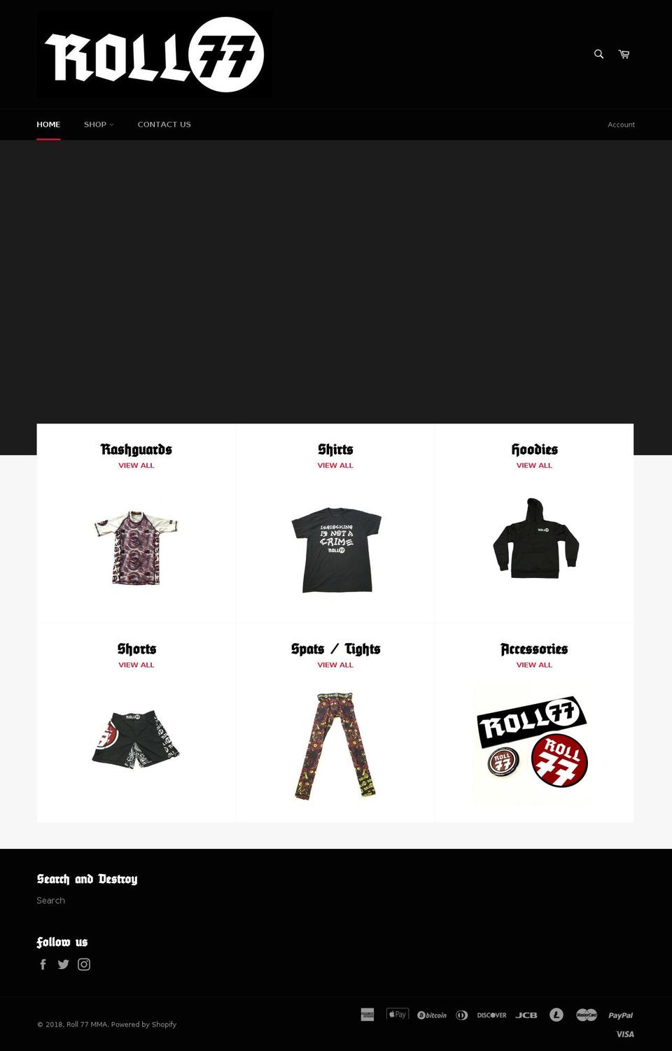 roll77usa.com — Shopify storefront screenshot