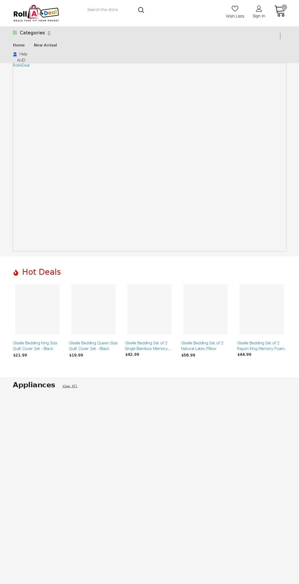 rolladeal.com shopify website screenshot