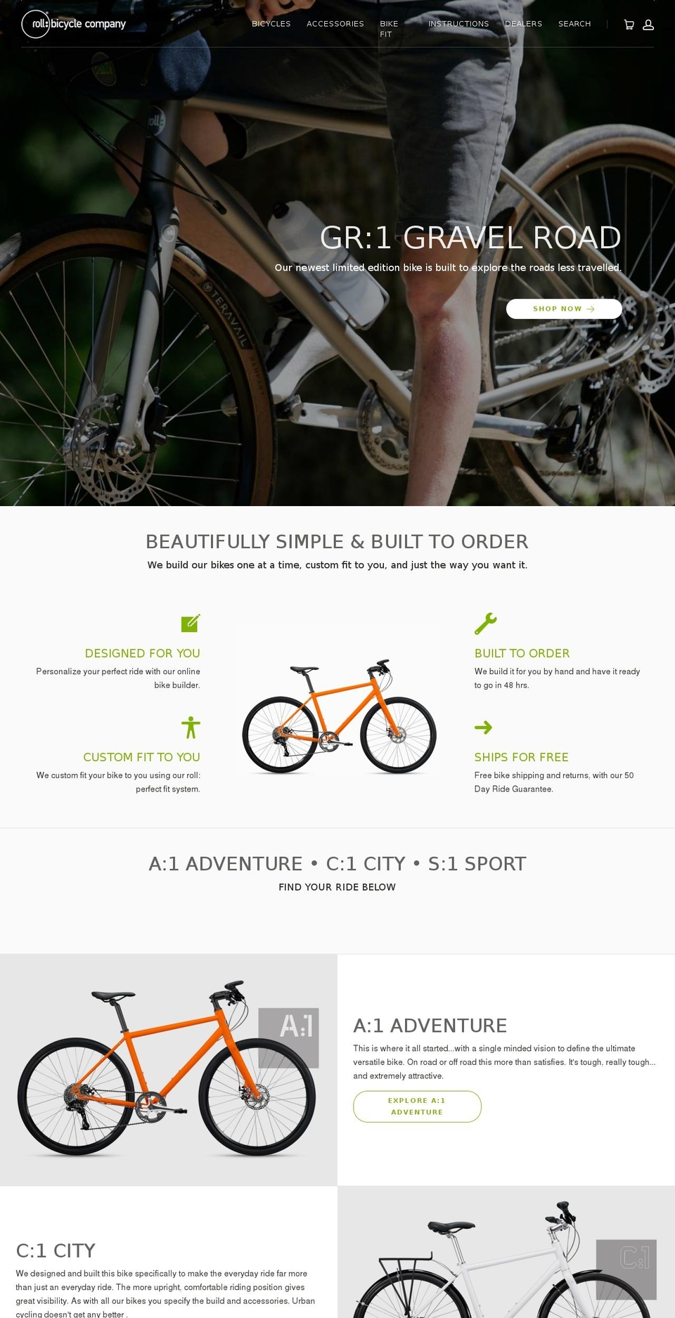 EE - roll - Live 06-06 (mobile edit) Shopify theme site example rollbicycle.com