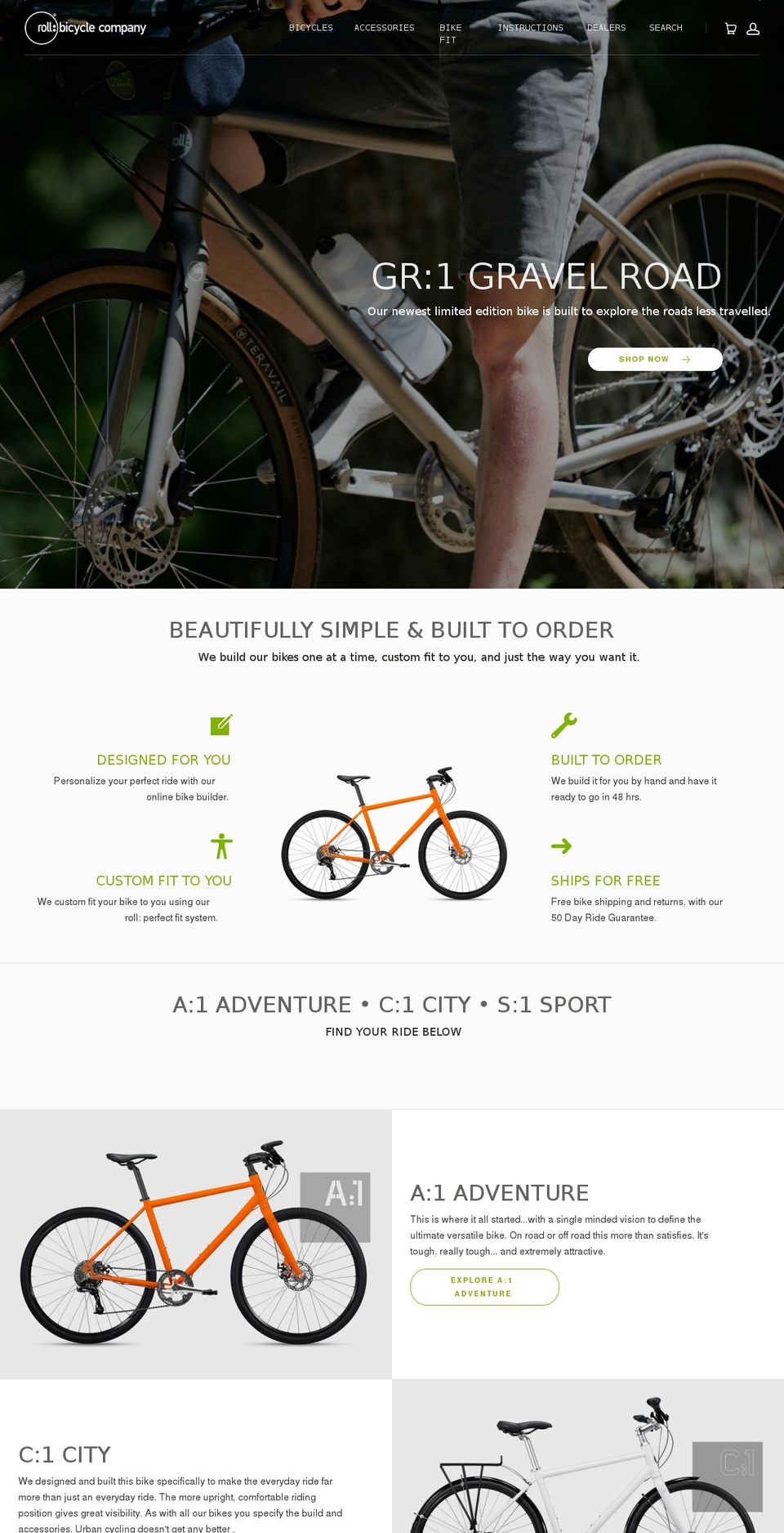 EE - roll - Live 06-06 (mobile edit) Shopify theme site example rollbikes.com