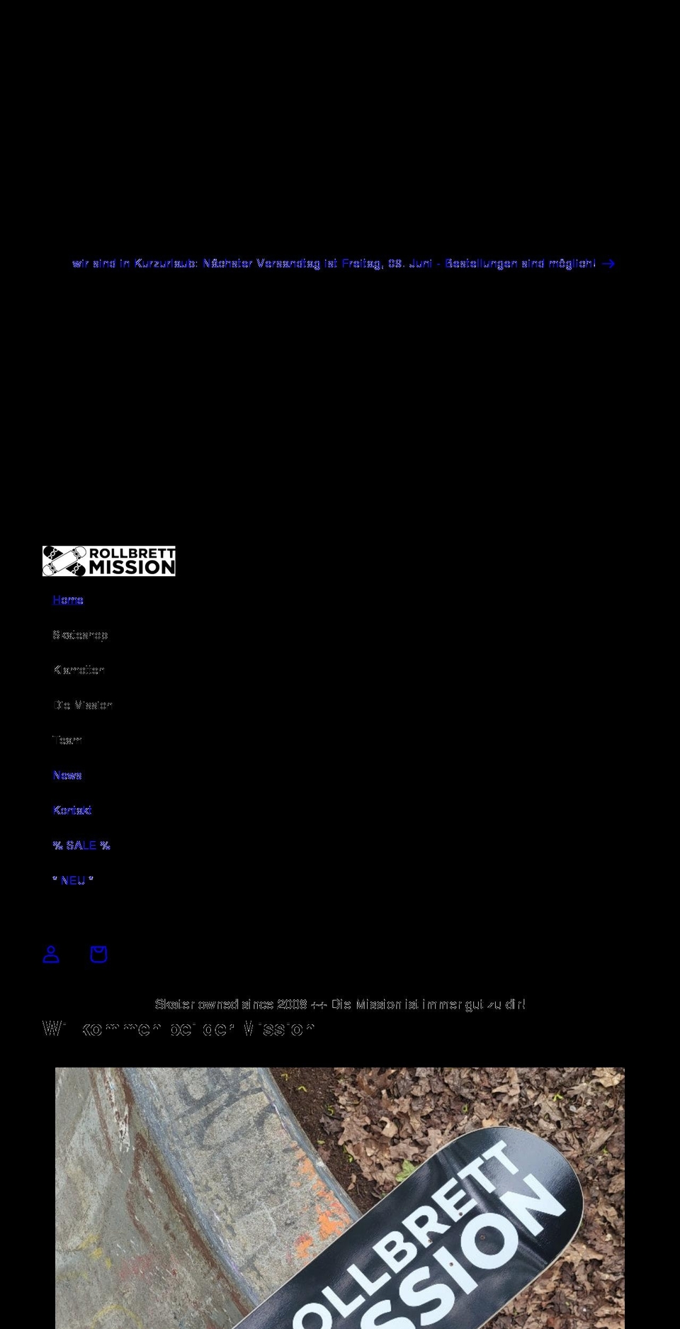 rollbrett-mission.de shopify website screenshot
