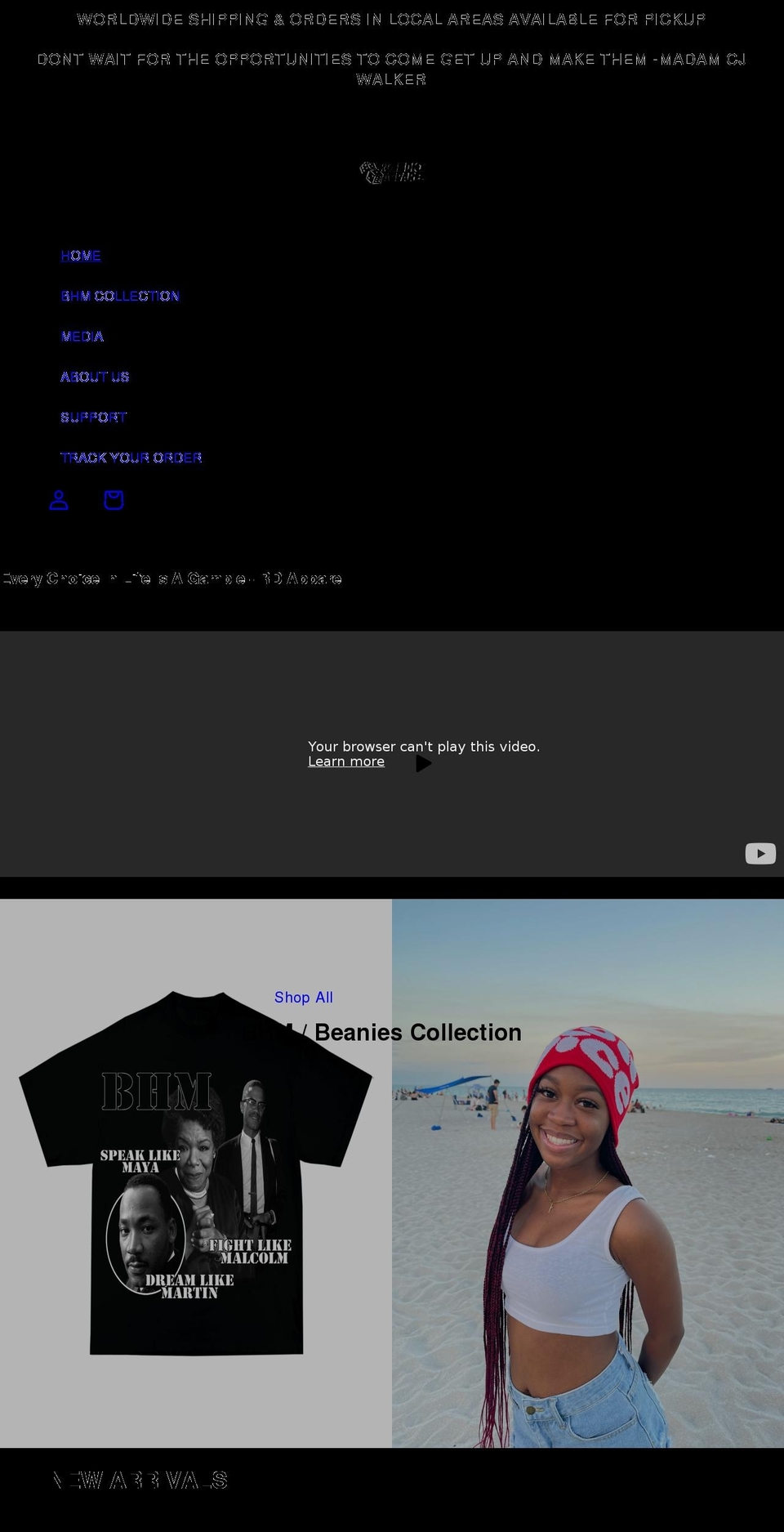 rolldiceapparel.com shopify website screenshot