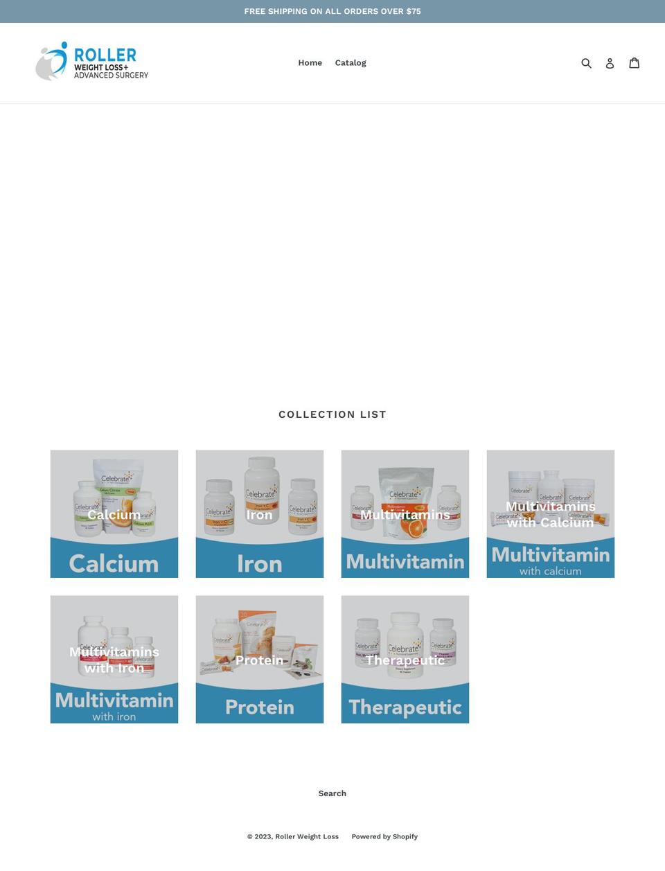 roller-weight-loss.myshopify.com shopify website screenshot