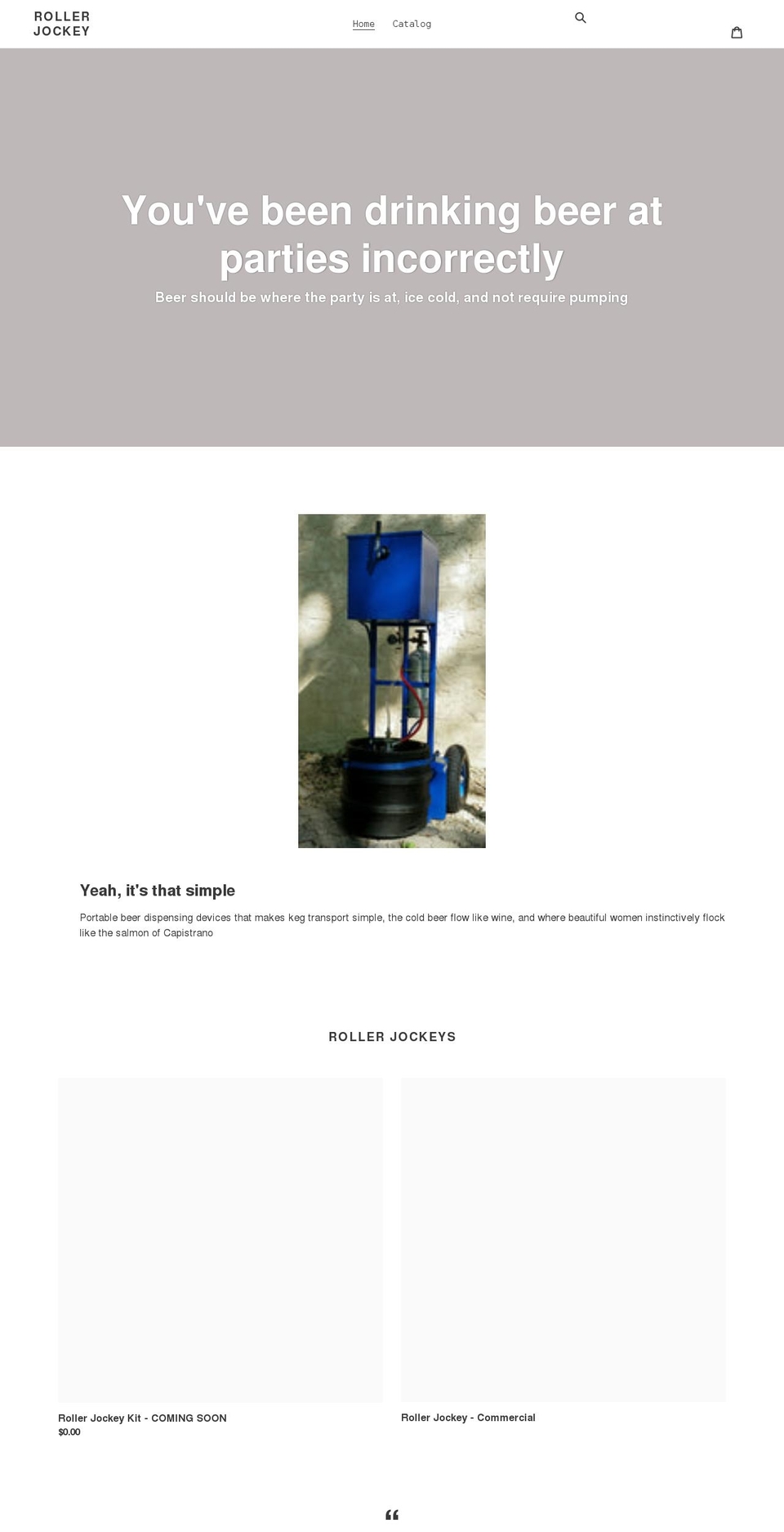 rollerjockey.com shopify website screenshot