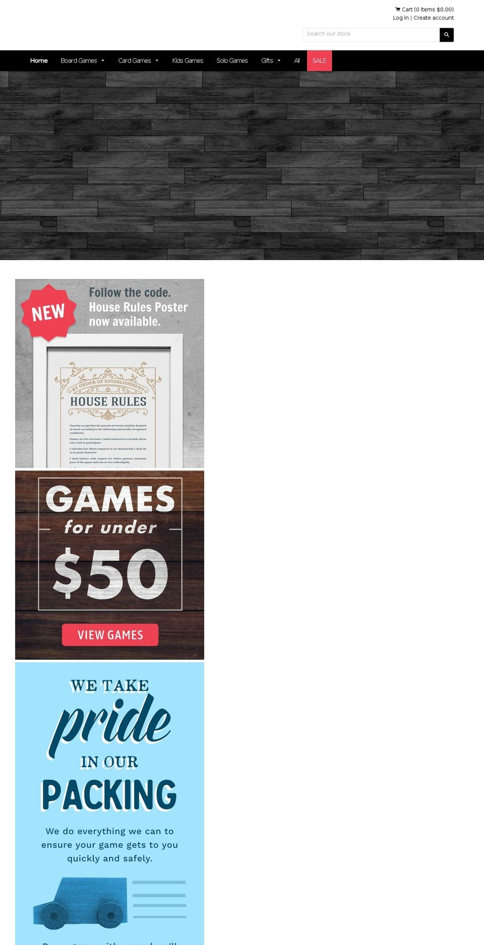 rollersboardgames.com shopify website screenshot