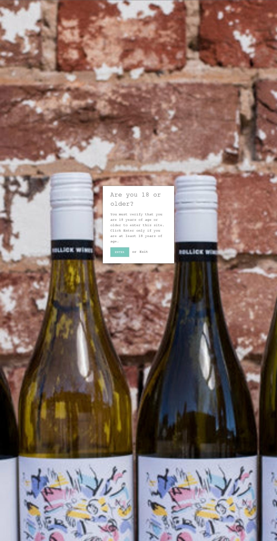 rollickwines.com.au shopify website screenshot