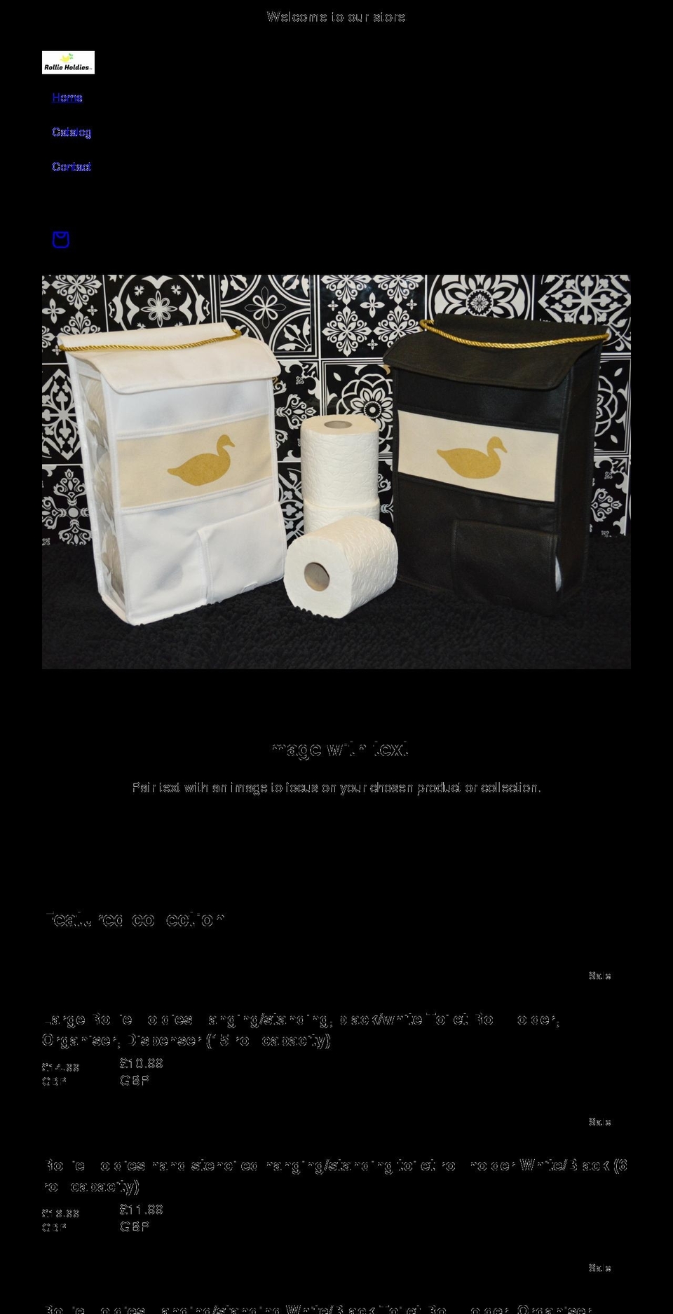 rollieholdies.co.uk shopify website screenshot