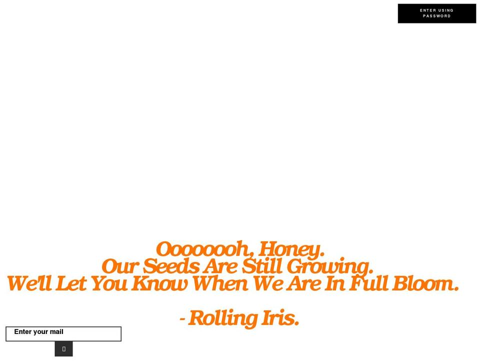 rollingiris.com shopify website screenshot
