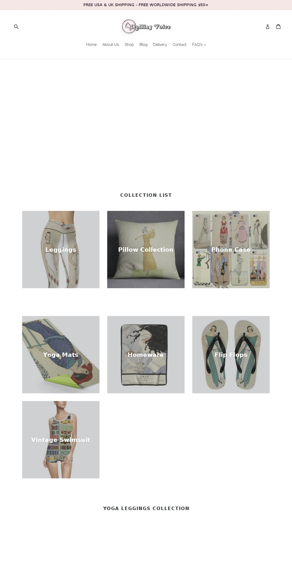 rollingvoice.com — Shopify storefront screenshot