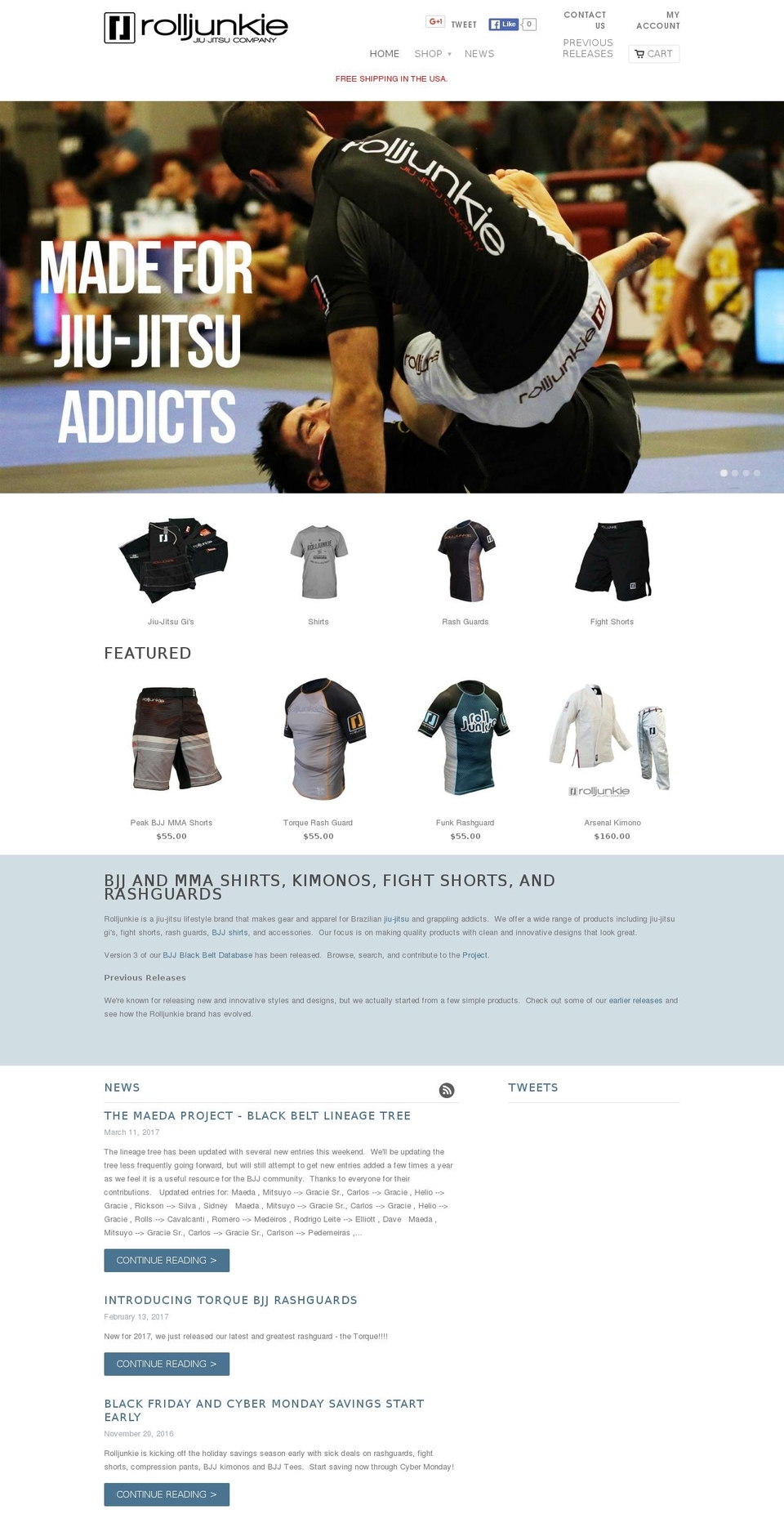 rolljunkie.com shopify website screenshot
