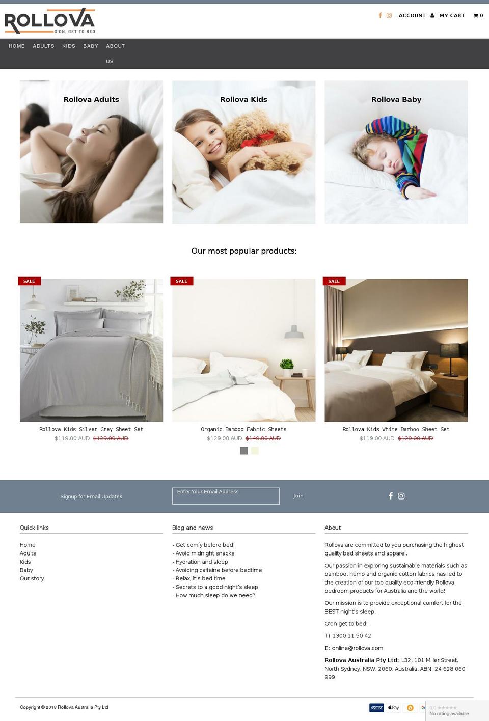 rollova.com shopify website screenshot