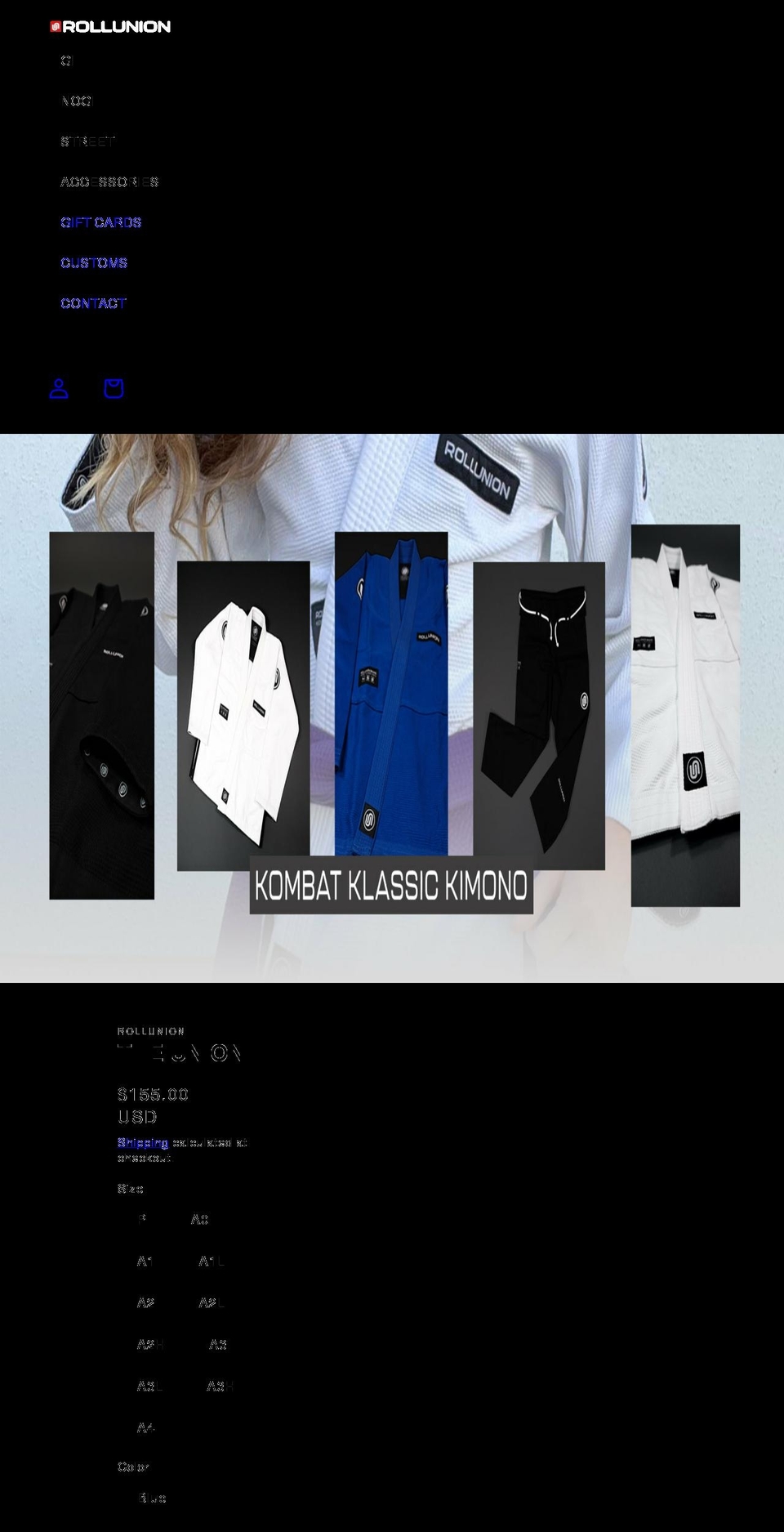 rollunion.com shopify website screenshot