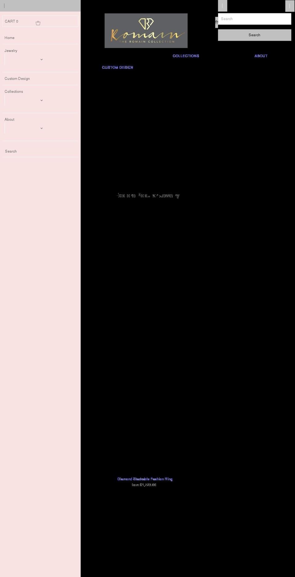 romaincollection.com shopify website screenshot
