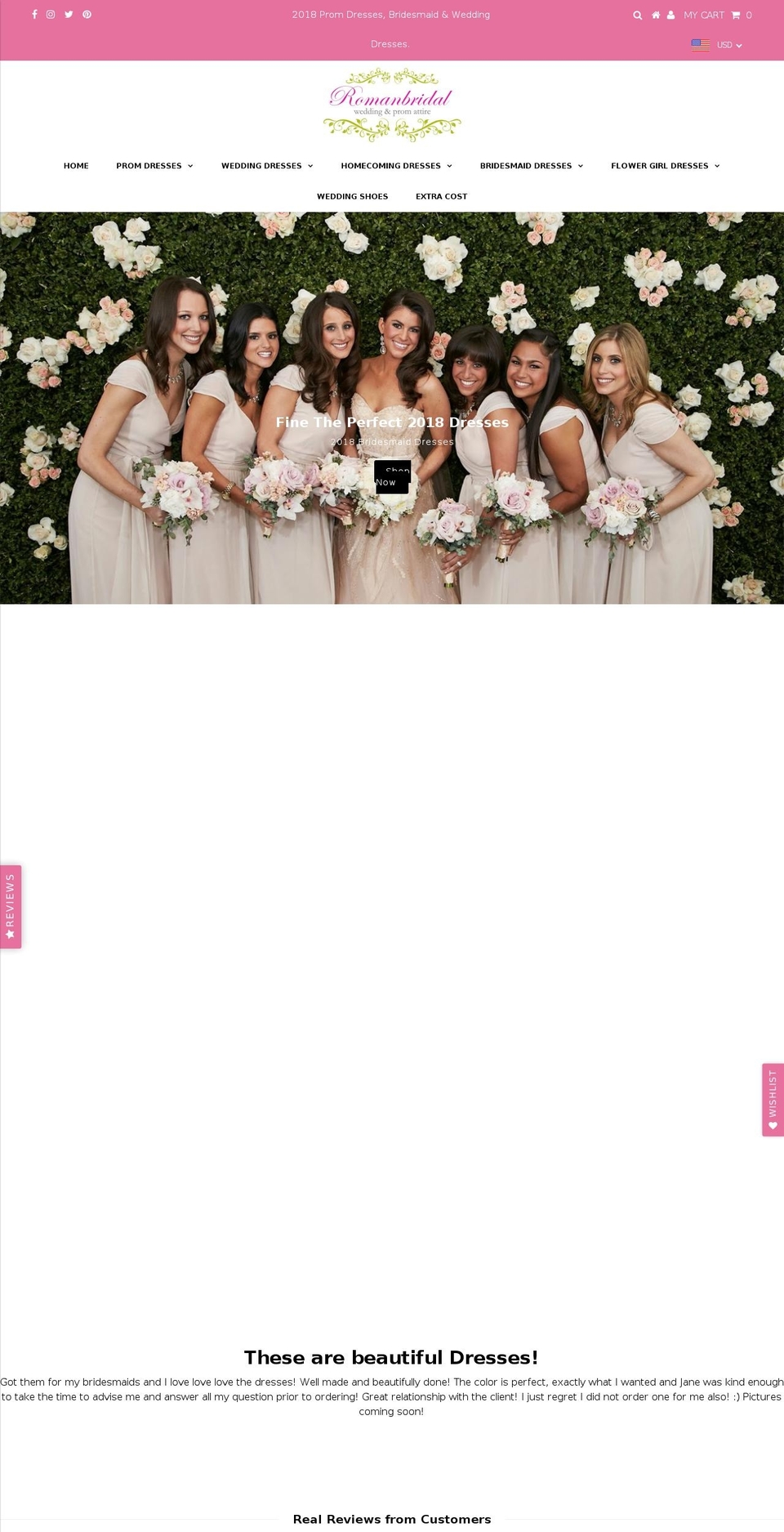 Theme export lovebridal-shop-theme-export-dair Shopify theme site example romanbridal.com