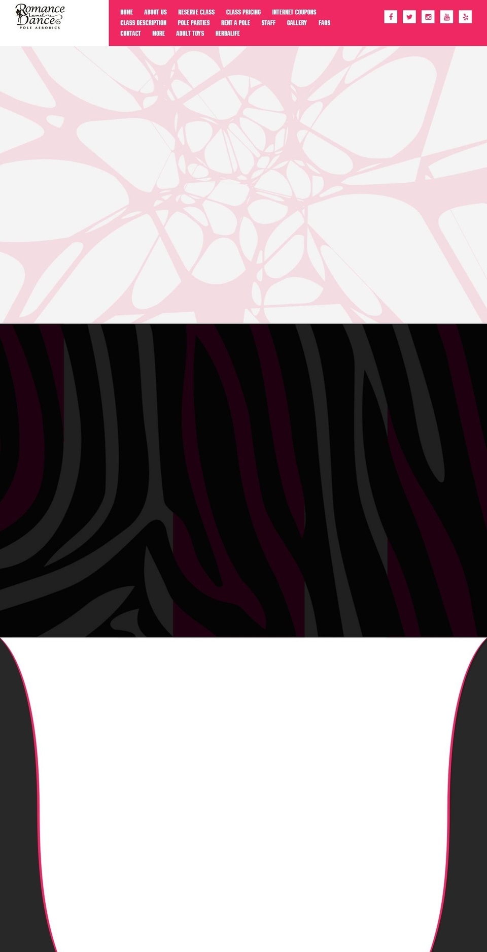 romanceanddance.com shopify website screenshot