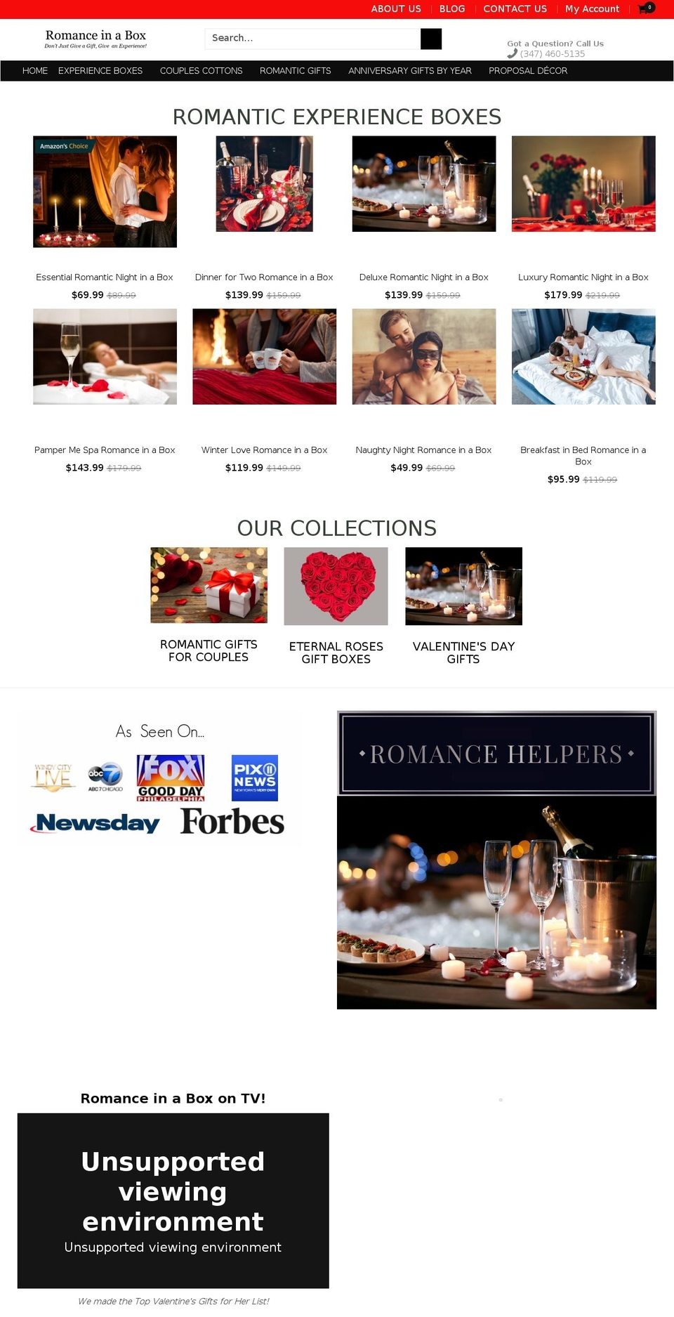 romancehelpers.com shopify website screenshot
