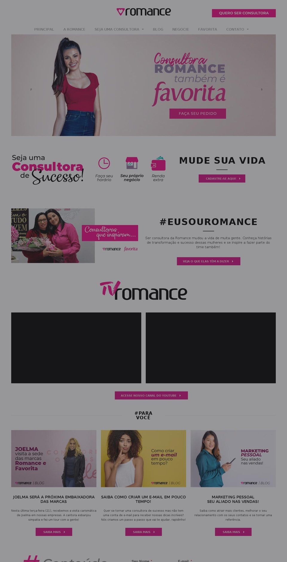 romancemoda.com.br shopify website screenshot