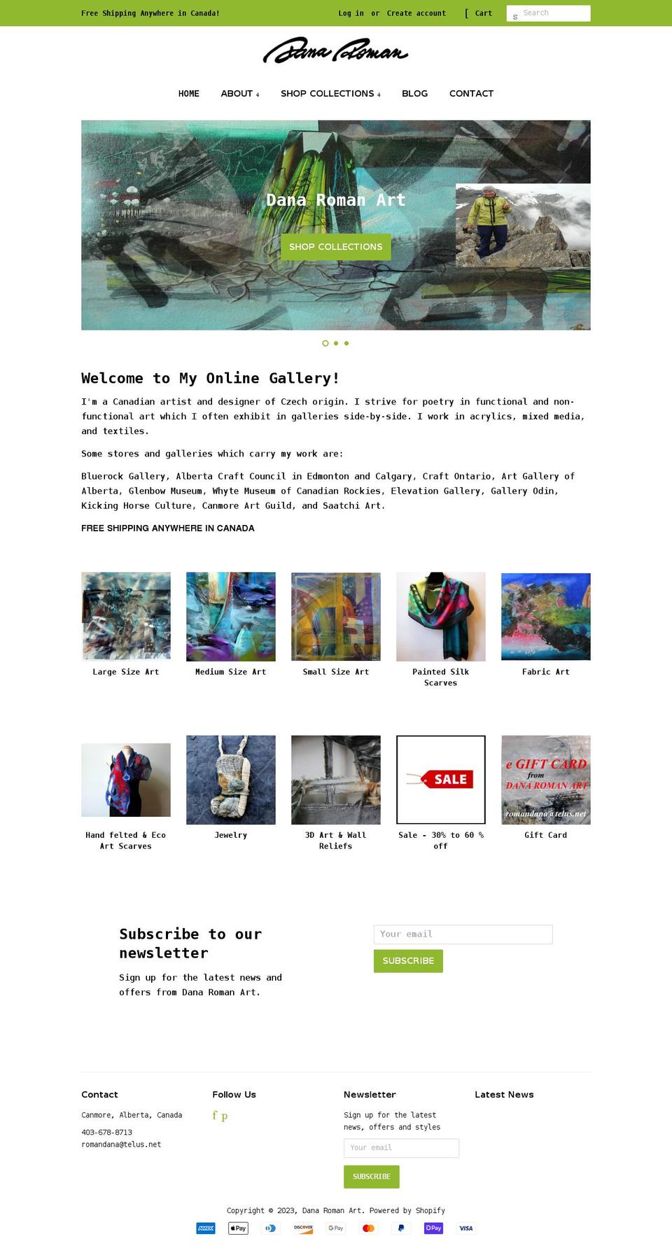 romandana.com shopify website screenshot