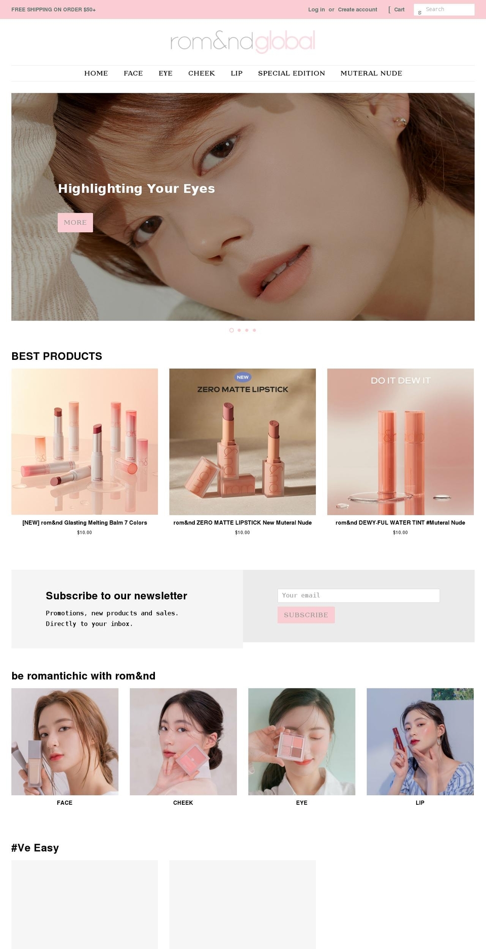 romandglobal.com shopify website screenshot