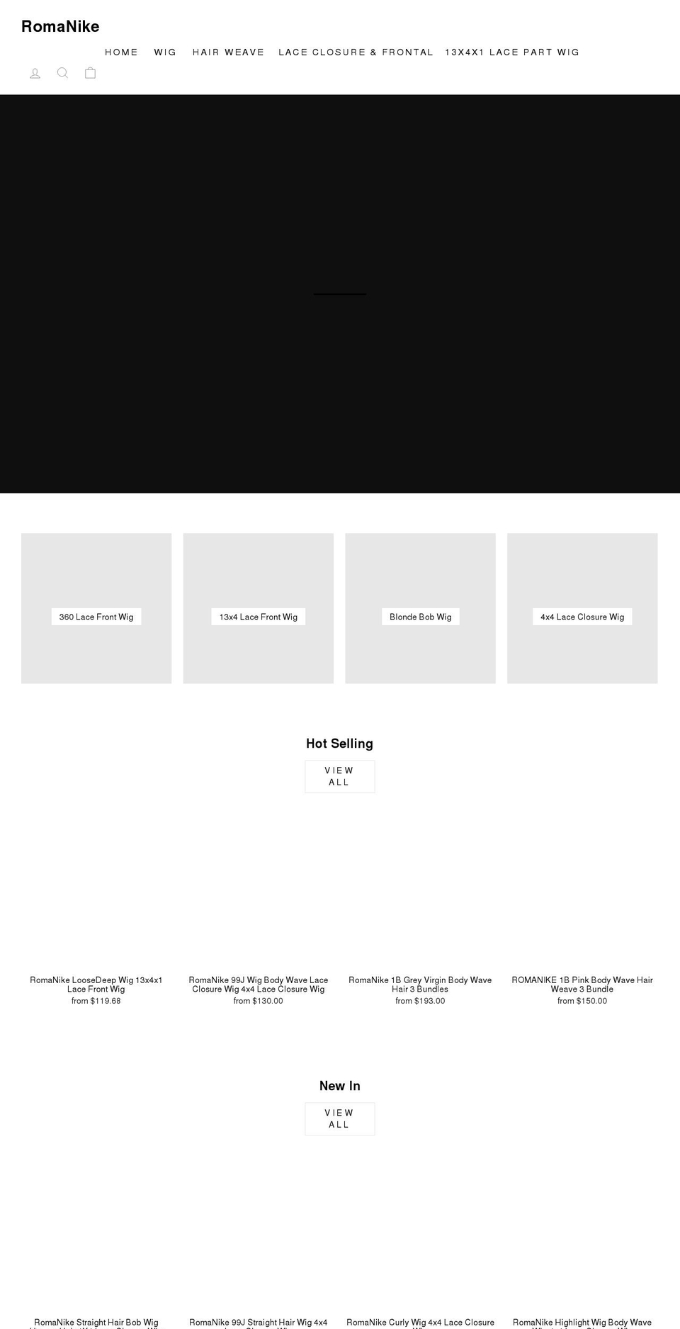 romanike.com shopify website screenshot