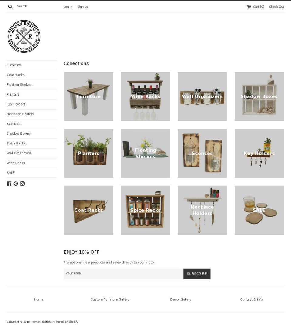 RR Shopify theme site example romanreclamation.com