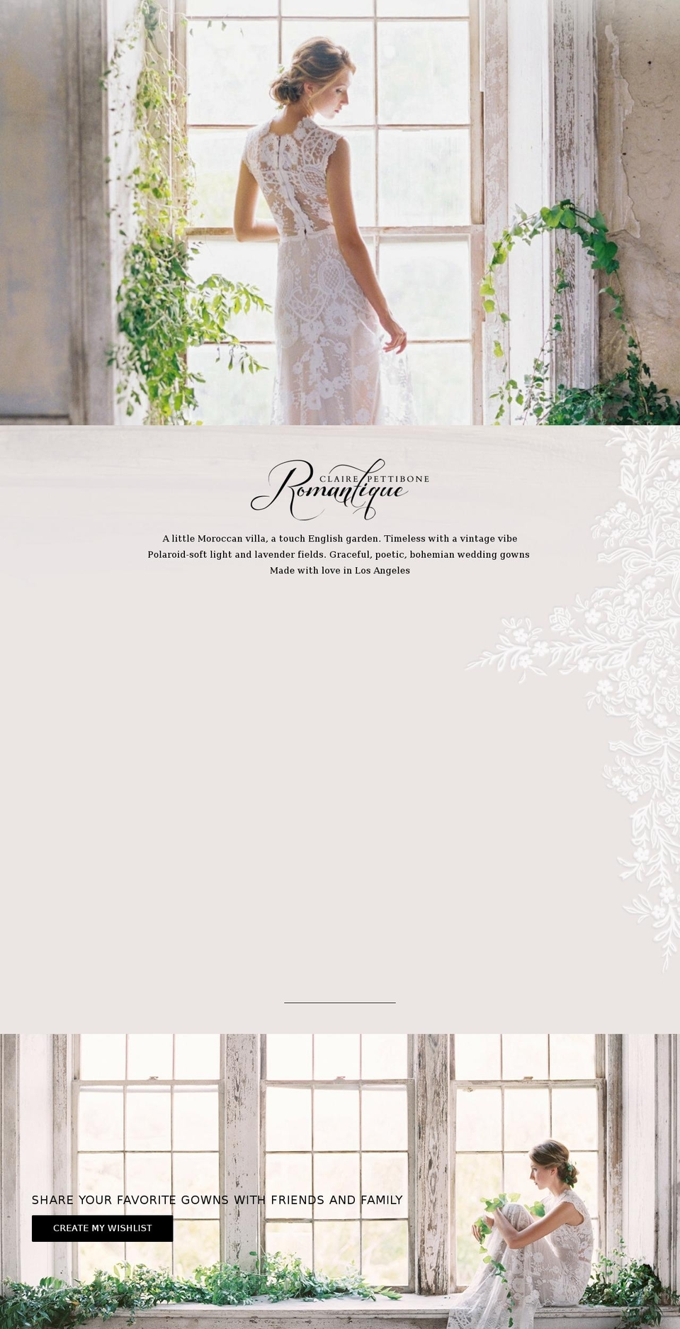 romantiquebride.com shopify website screenshot