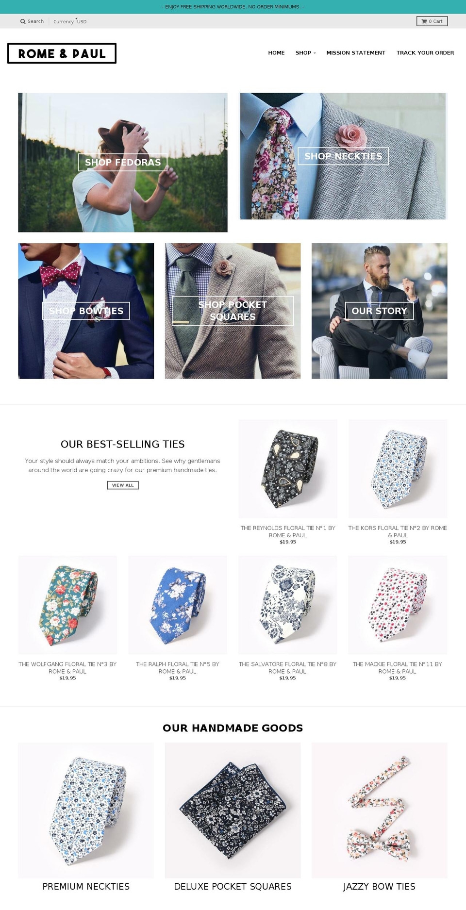 romepaul.com — Shopify storefront screenshot