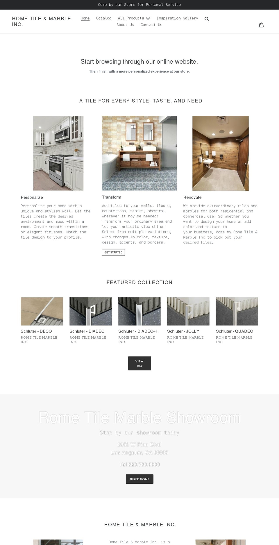 rometilela.com shopify website screenshot