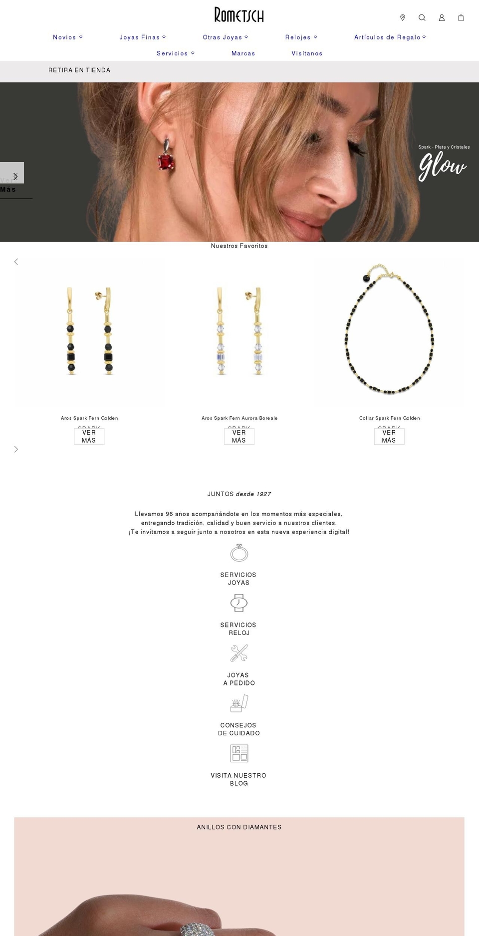 rometsch.cl shopify website screenshot