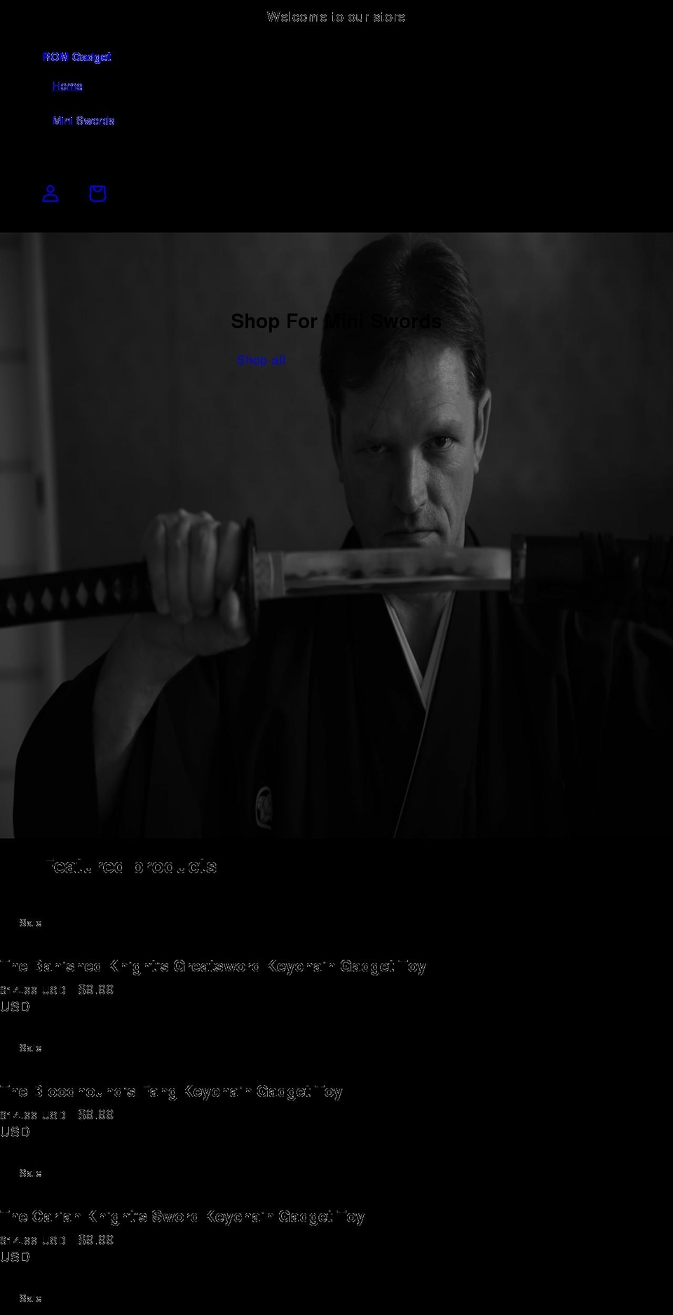 romgadget.com shopify website screenshot