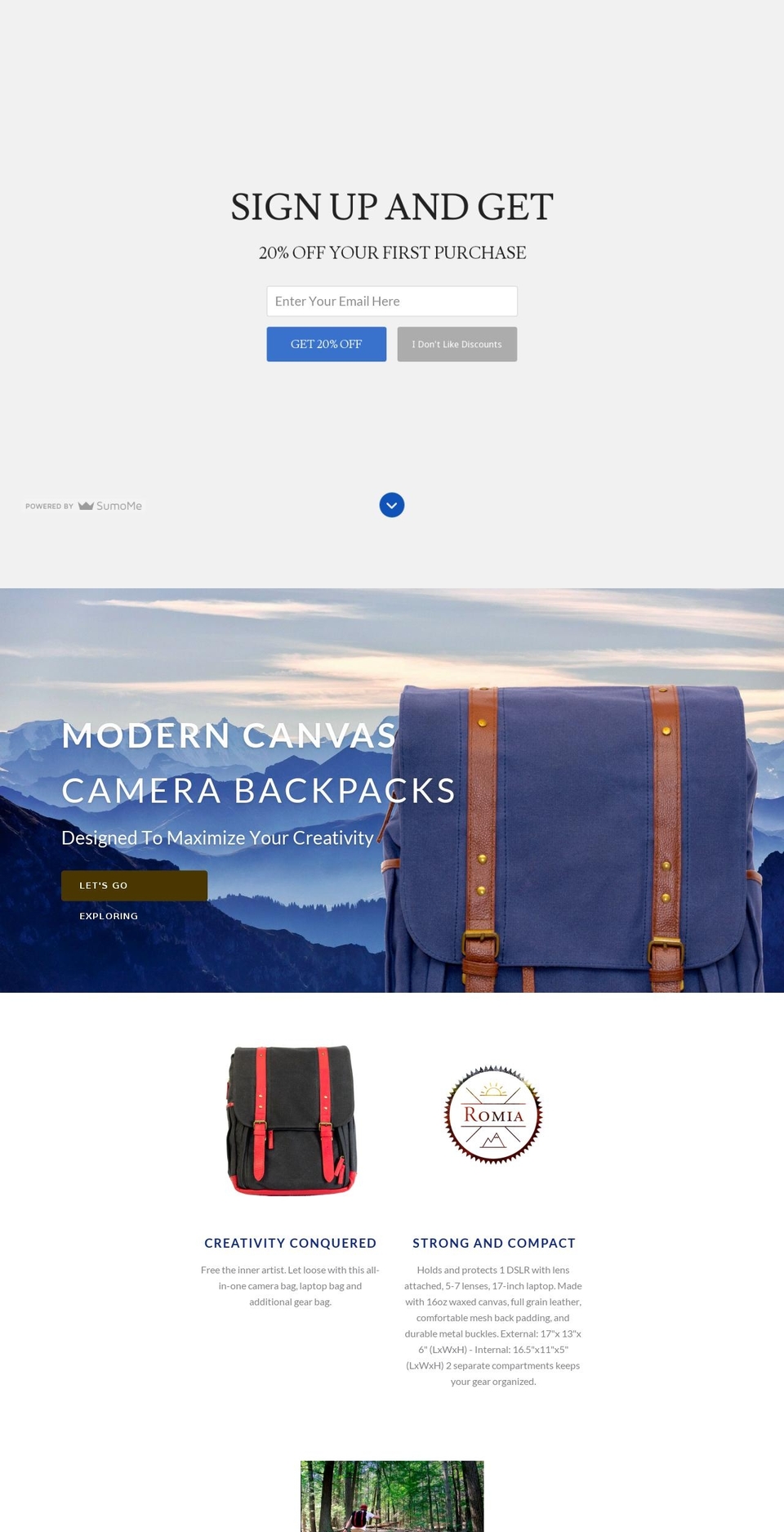 romiaphoto.com shopify website screenshot