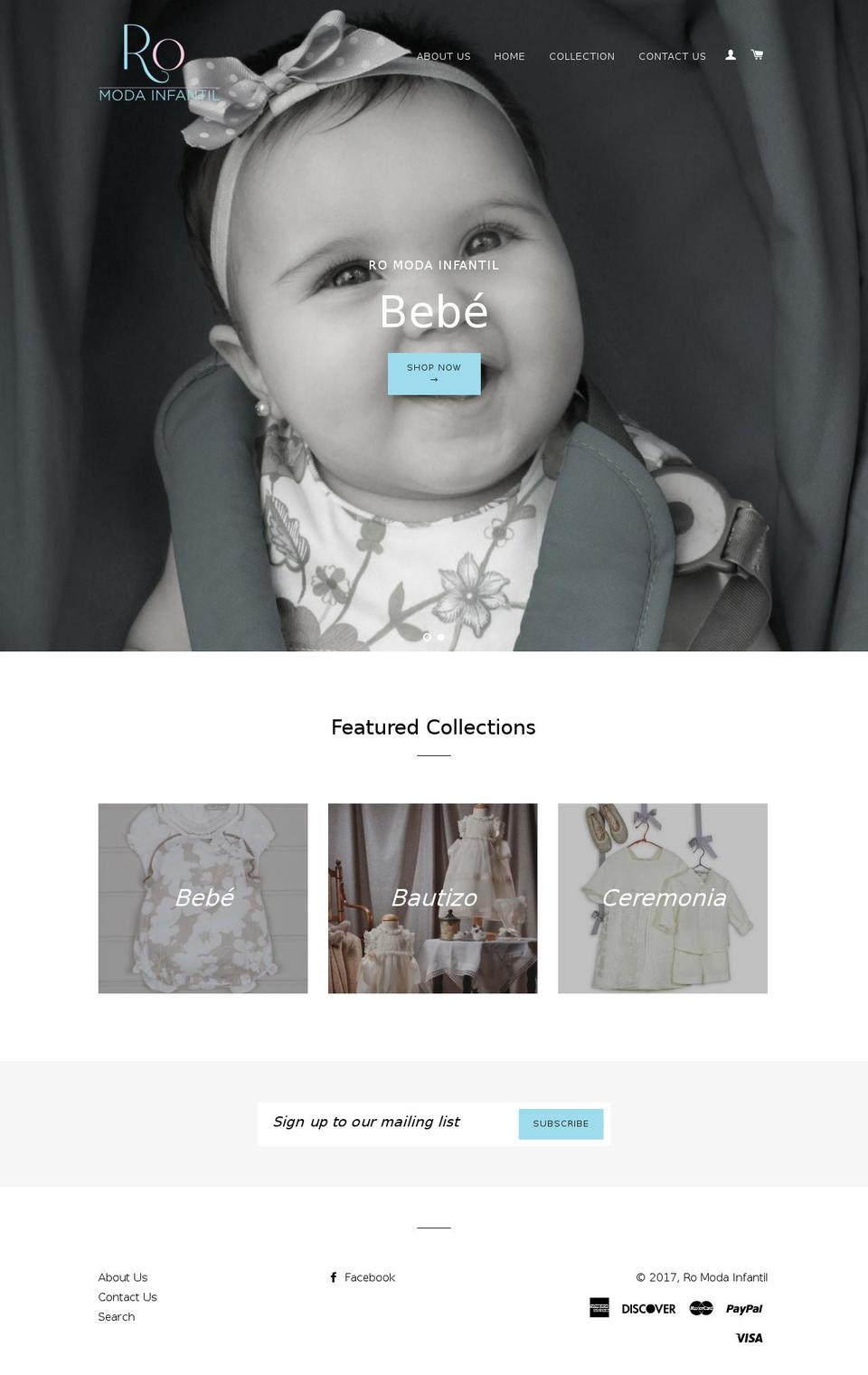 romodainfantil.com shopify website screenshot