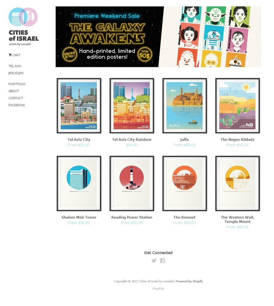 ronadel.com shopify website screenshot