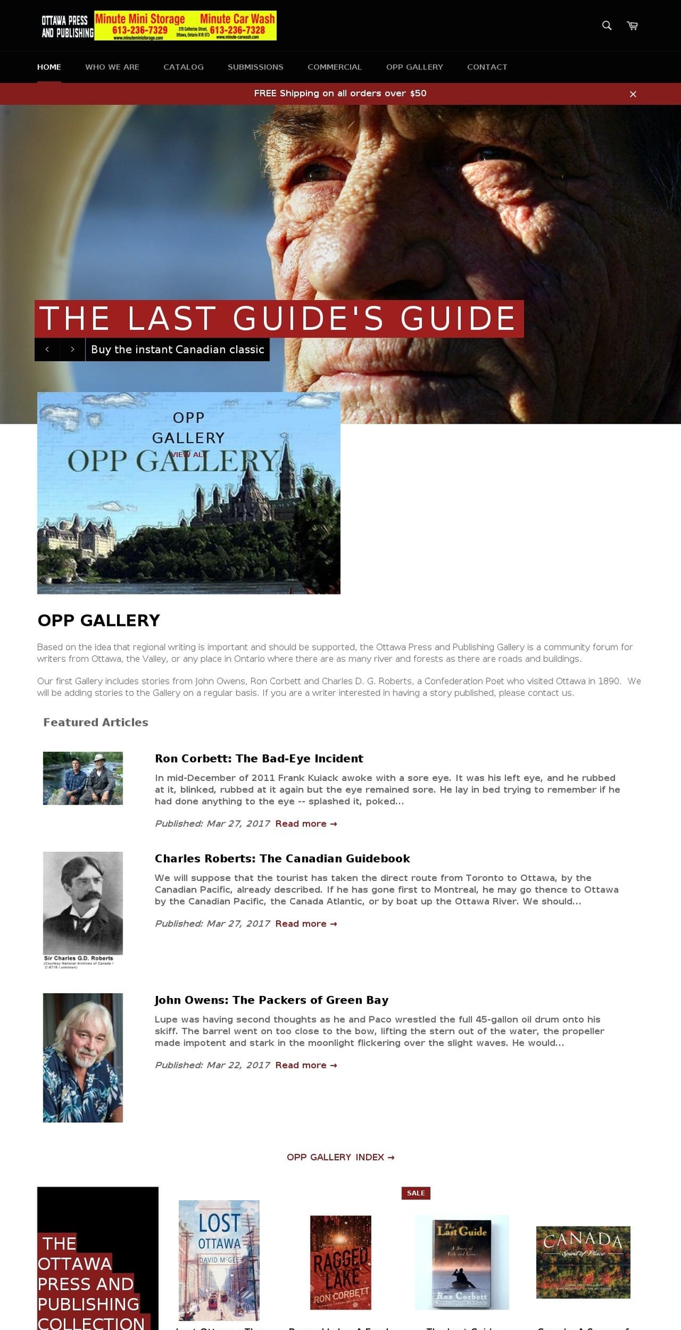 roncorbettbooks.com shopify website screenshot