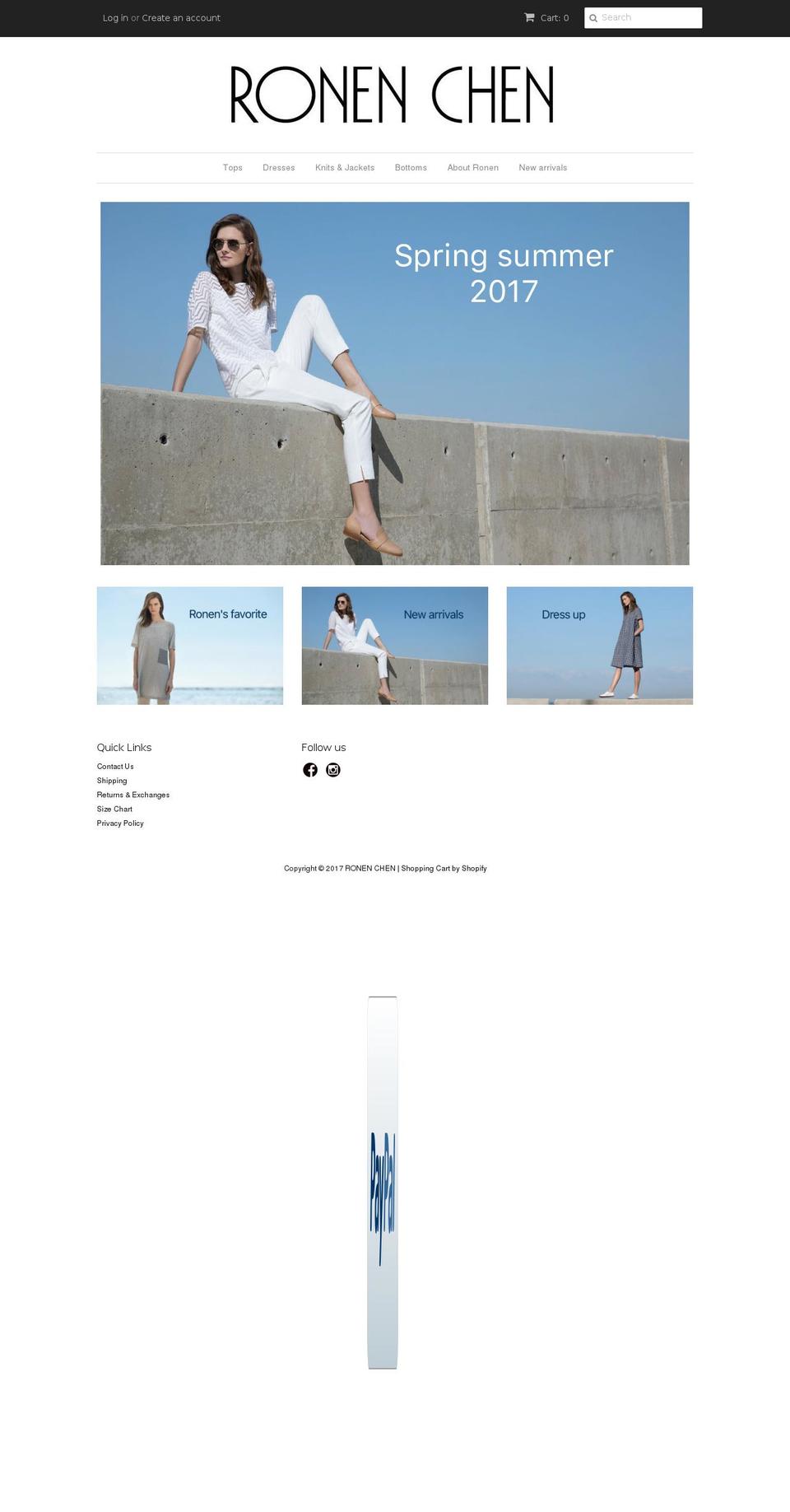 ronenchenuk.com shopify website screenshot