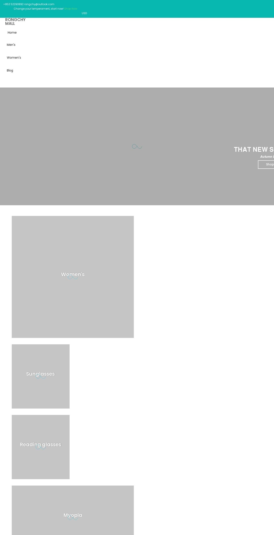 rongchymall.com — Shopify storefront screenshot