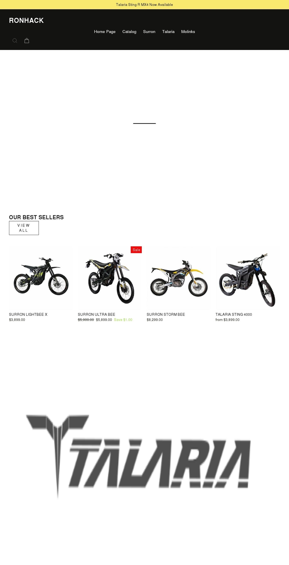 ronhack.com shopify website screenshot