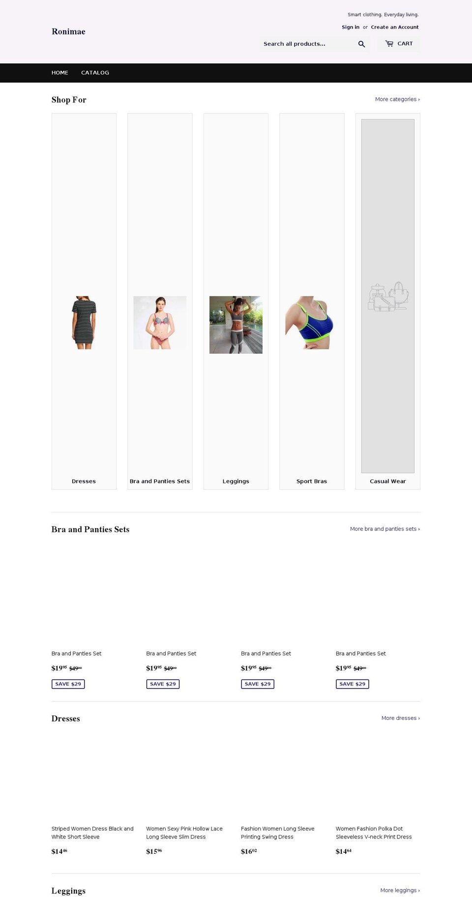 ronimae.com — Shopify storefront screenshot