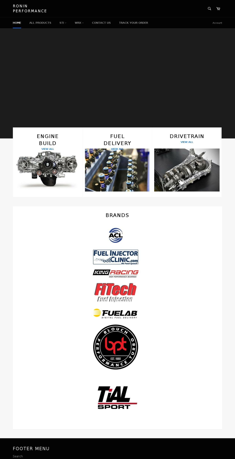roninperformance.com — Shopify storefront screenshot