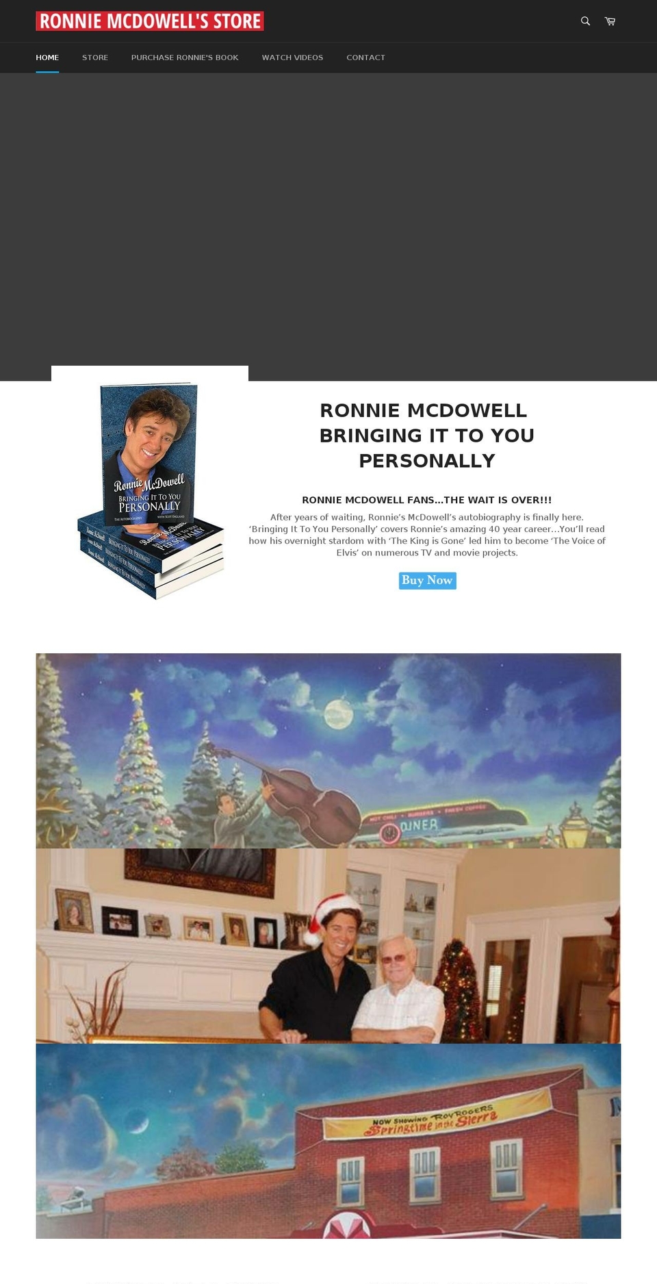 ronniemcdowellbook.com shopify website screenshot