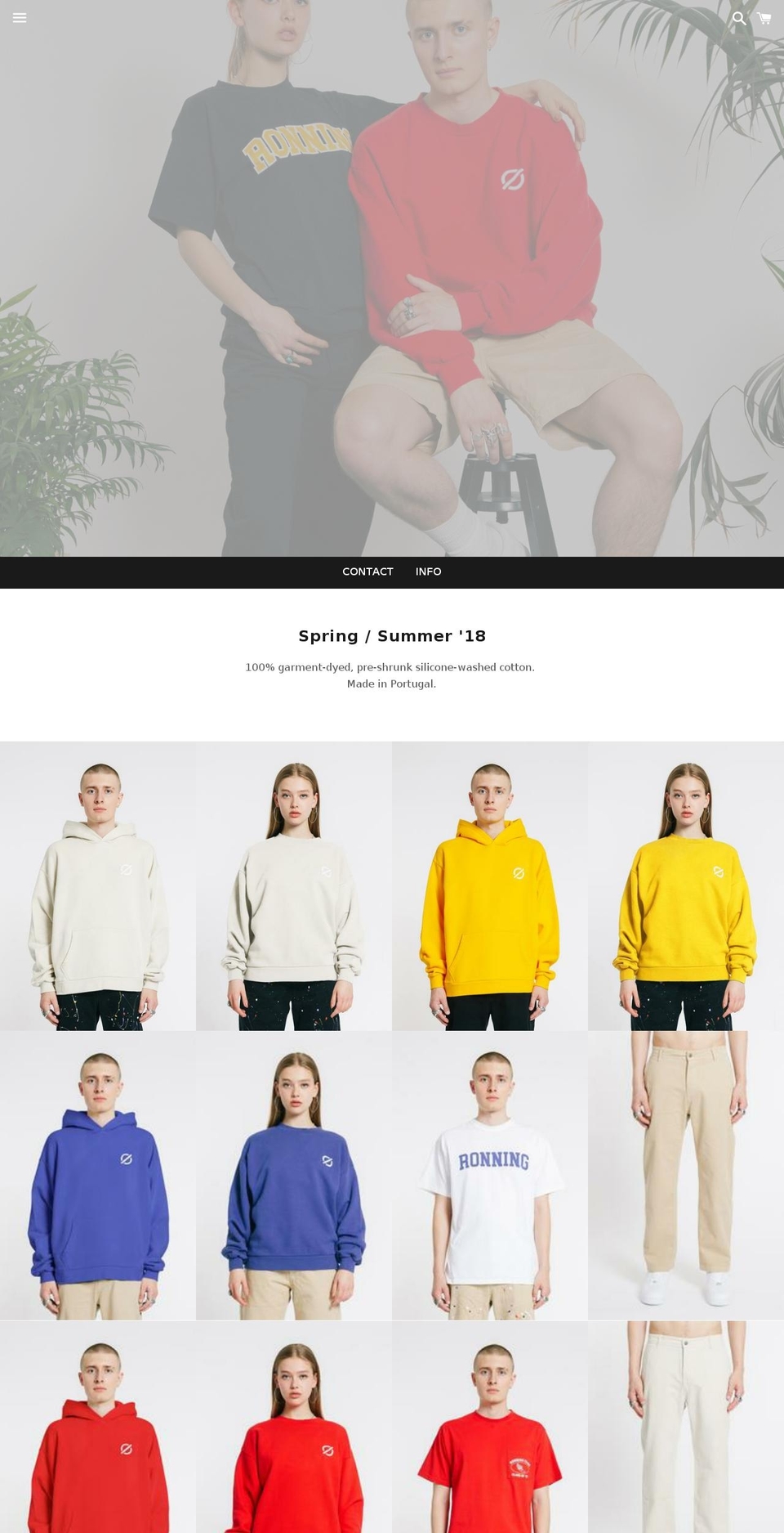 ronning.co.uk shopify website screenshot