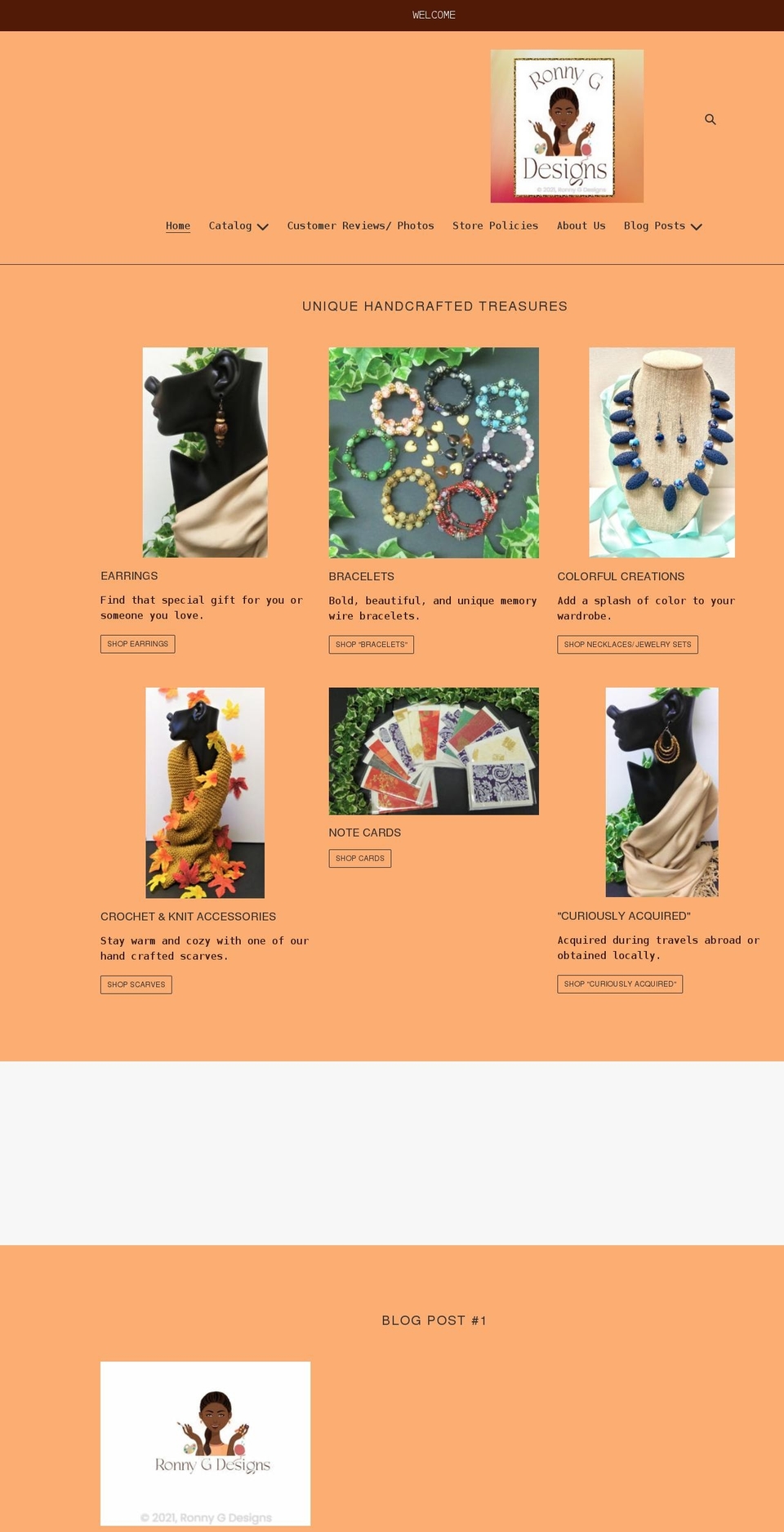 ronnygdesigns.com shopify website screenshot