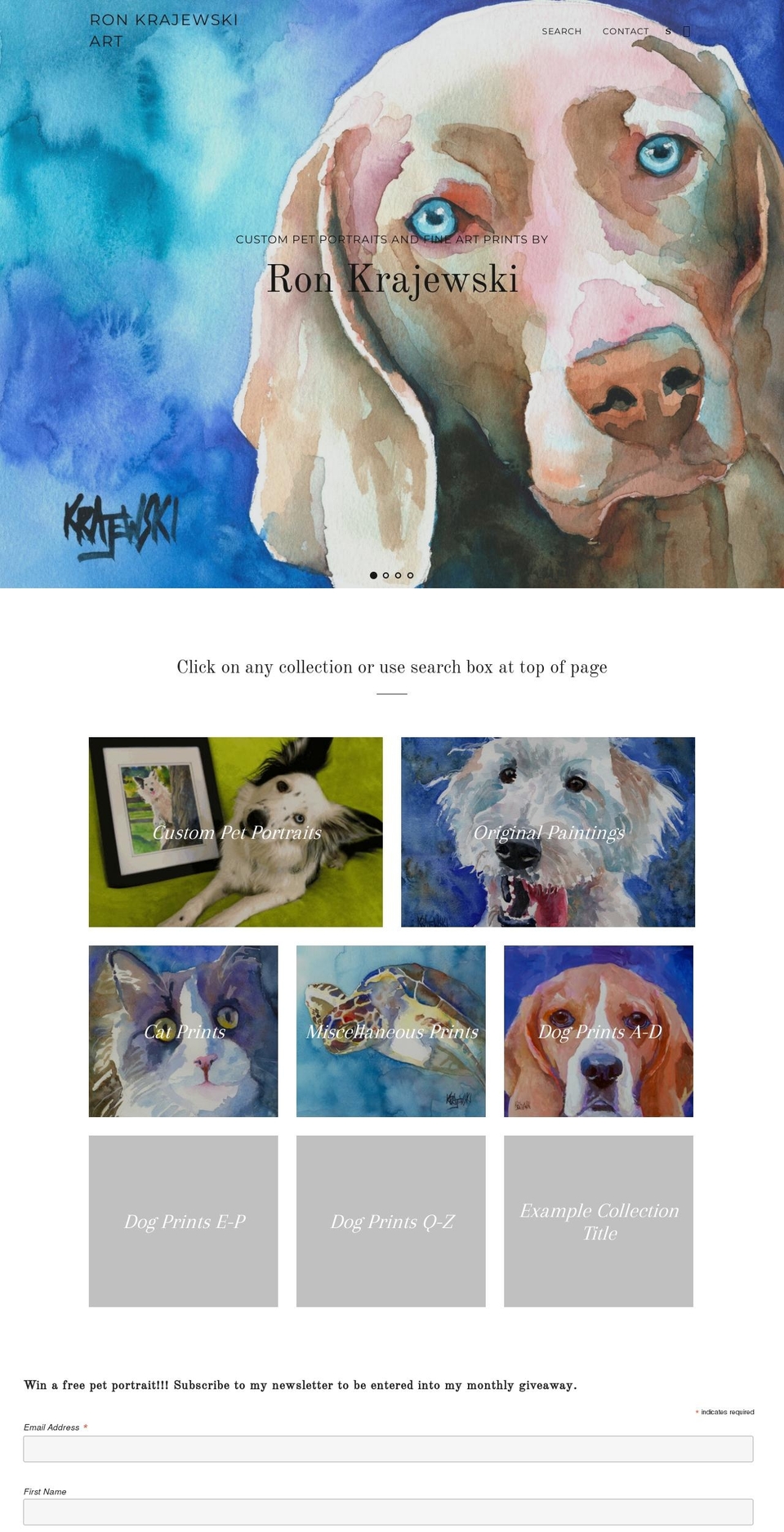 ronpaintspets.com shopify website screenshot