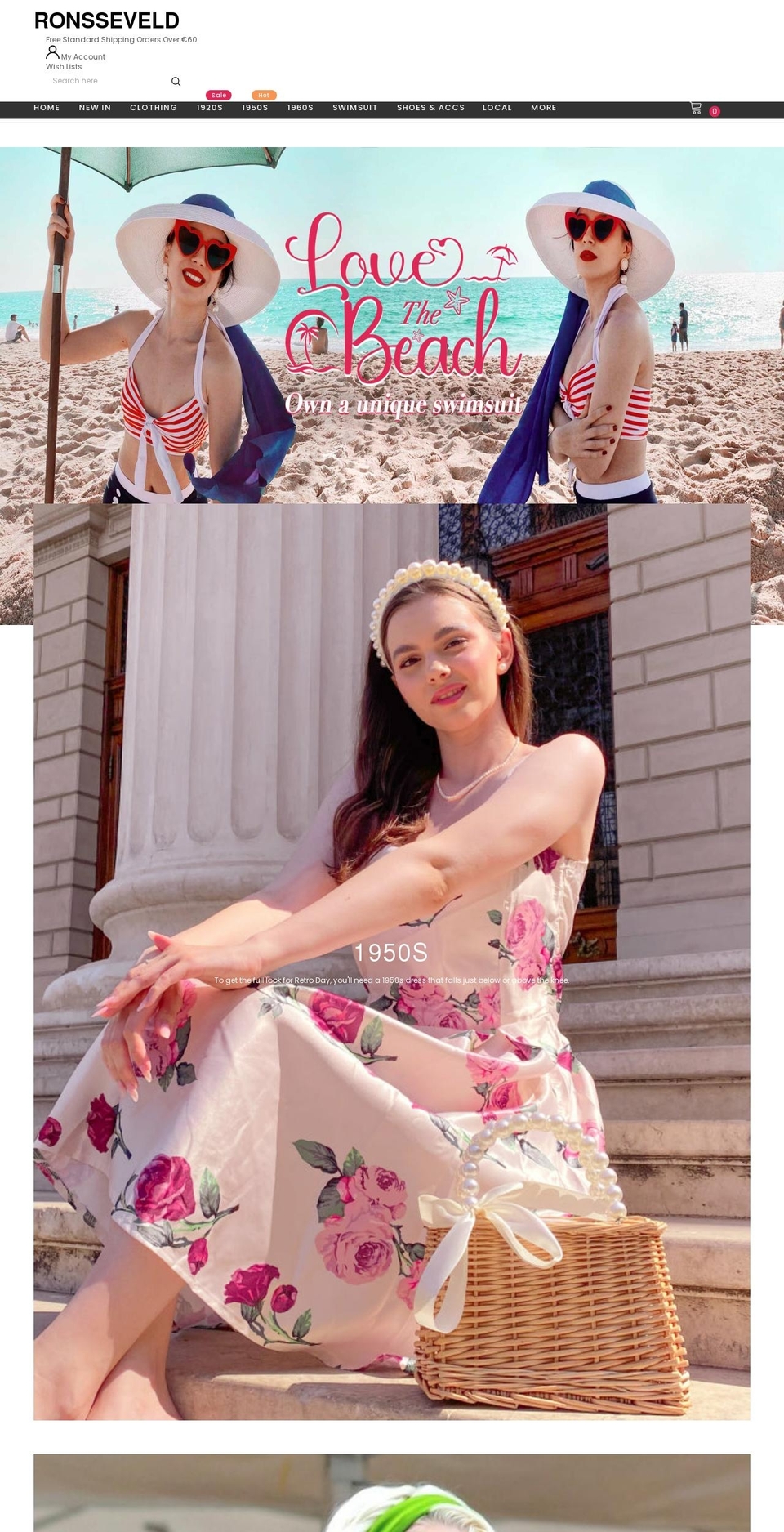 已添加页产品推荐 购物车包邮提示可优惠金额 Shopify theme site example ronsseveld.com