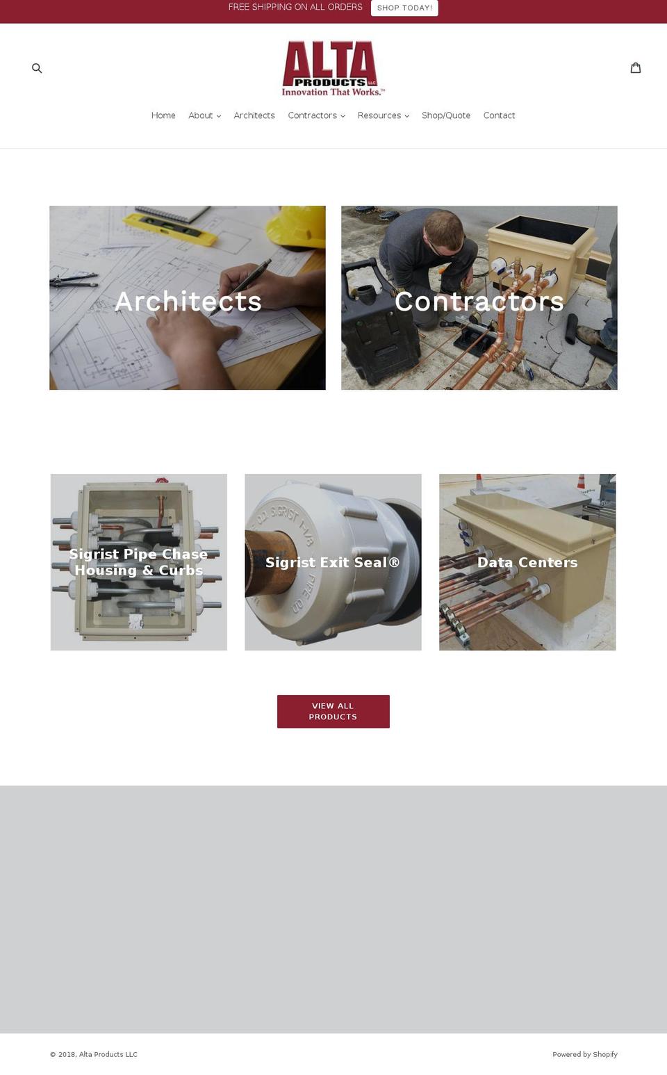 roofpenetration.com — Shopify storefront screenshot