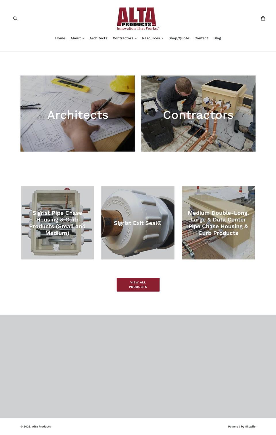 roofpenetrationsys.com — Shopify storefront screenshot