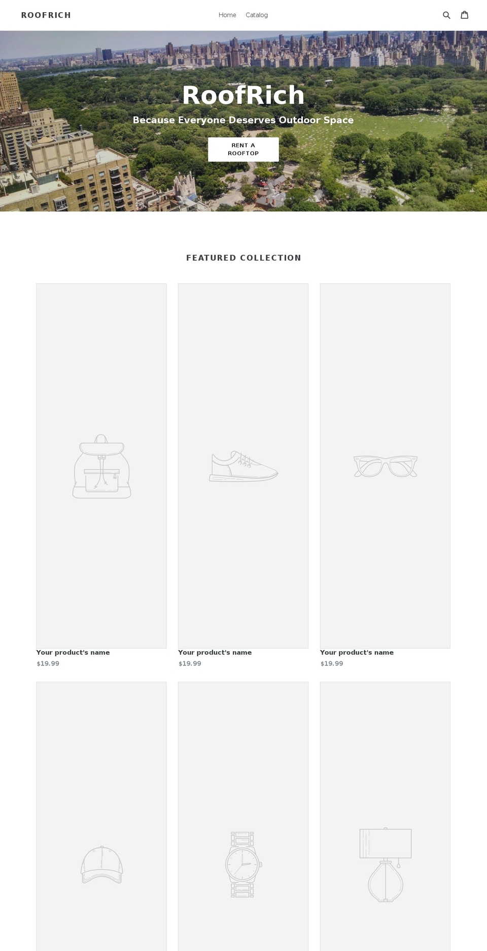 roofrich.com — Shopify storefront screenshot