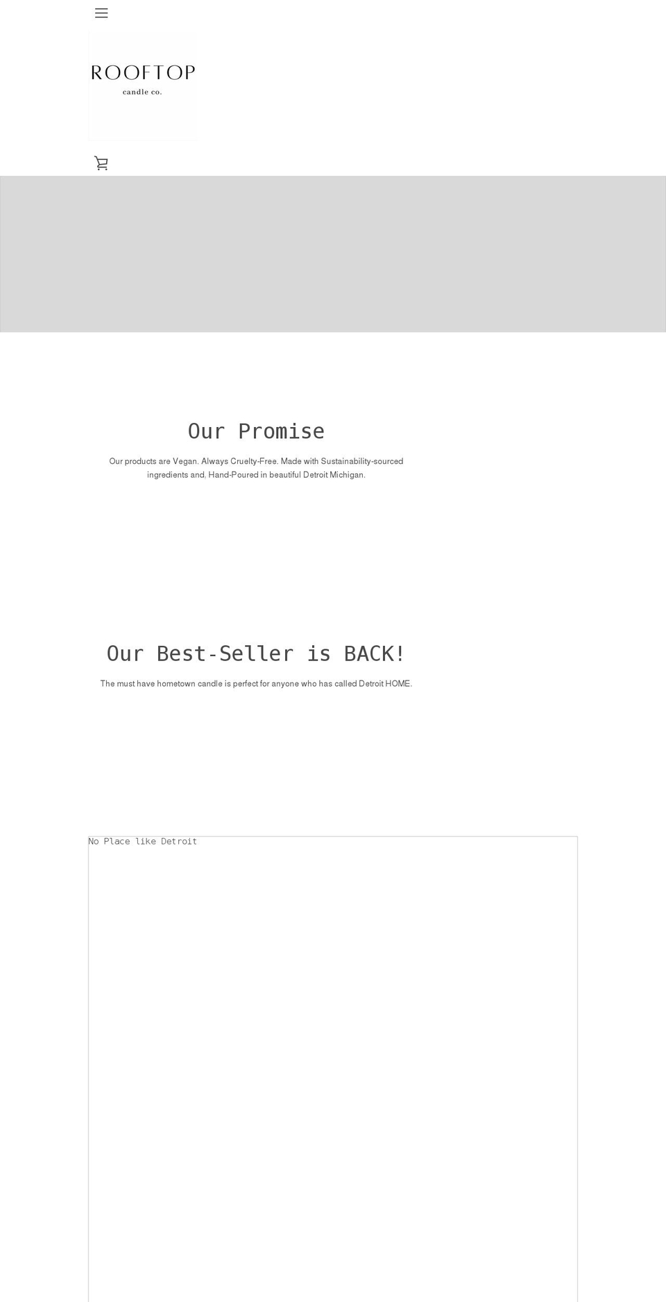 Narrative Afterpay  with Installments Shopify theme site example rooftopcandles.com