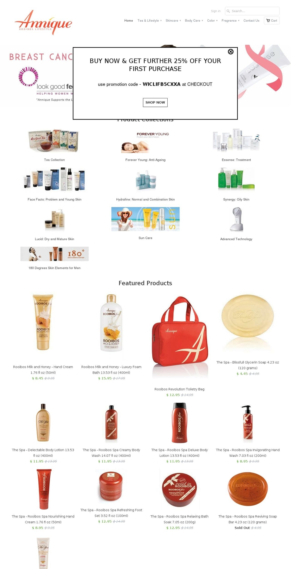 rooiboslifestyle.com — Shopify storefront screenshot