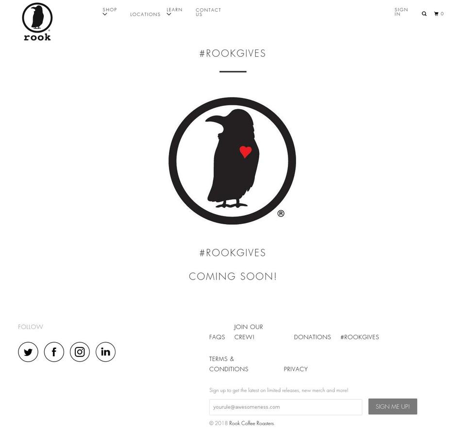 rookfoundation.com shopify website screenshot